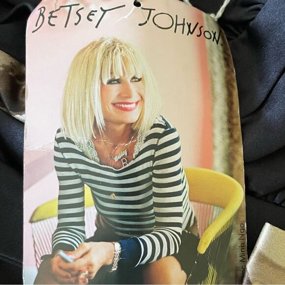 Betsey Johnson Silk One Shoulder Floral Dress, New with tags - Picture 7 of 8